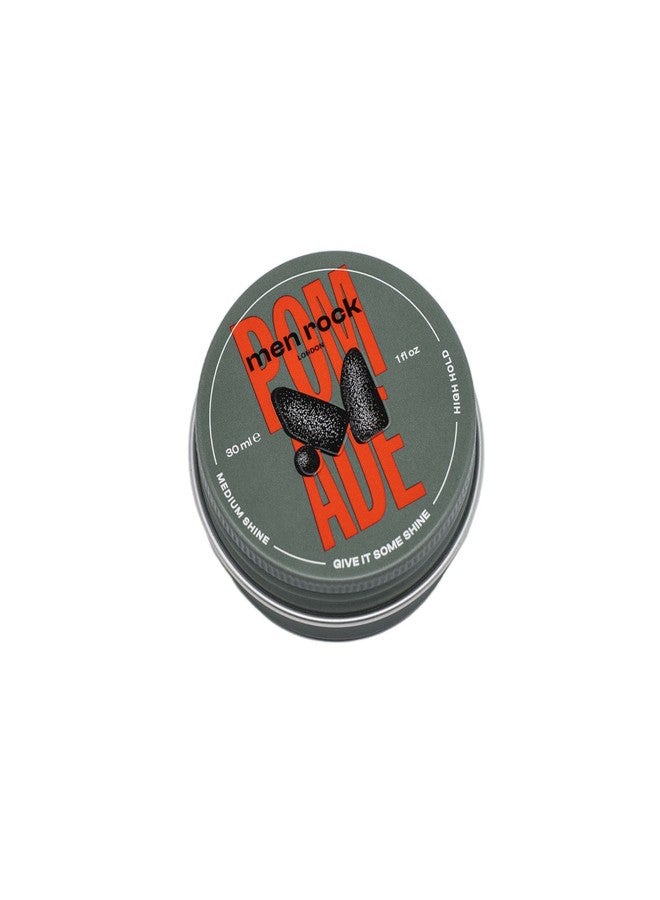 Men Rock Pomade with High Hold and Medium Shine for Slick and Classy Hairstyles, Use on Damp or Dry Hair, Suitable for All Hair Types, 30ml - Image 3